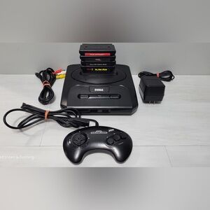 Sega Genesis Model 2 Console with Controller and Games